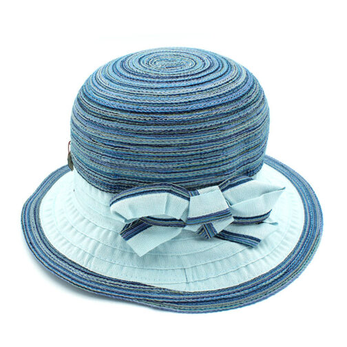 Sombrero Bedacht Tela Azul con lazo