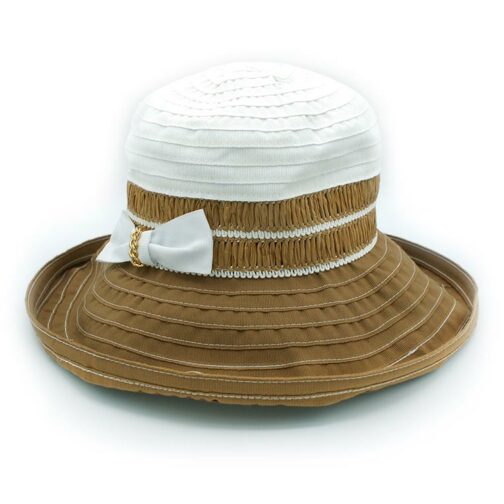 Sombrero Marone de ala ancha para verano