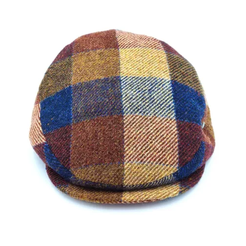 Visera City – 100% Lana con Cuadro Multicolor