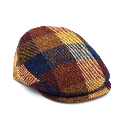 Visera City – 100% Lana con Cuadro Multicolor