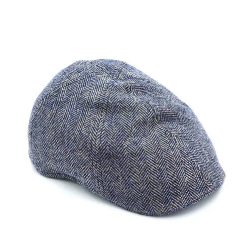 Visera Stetson – Lana con Tejido Espiga Azul y Gris