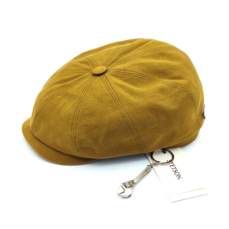 Visera Stetson – 100% Algodón Color Mostaza (Incluye Llavero)
