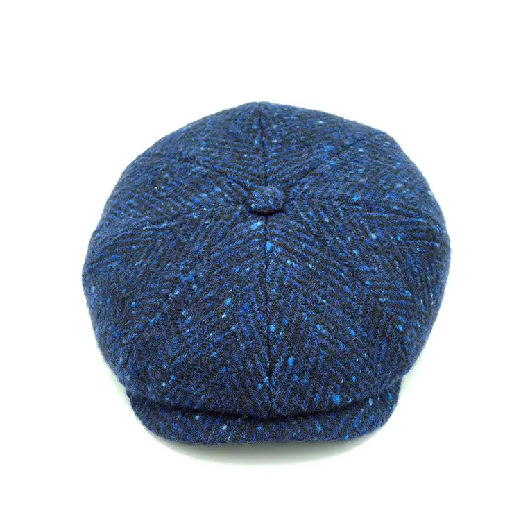 Visera Stetson – 100% Algodón Azul Marino con Textura Espiga