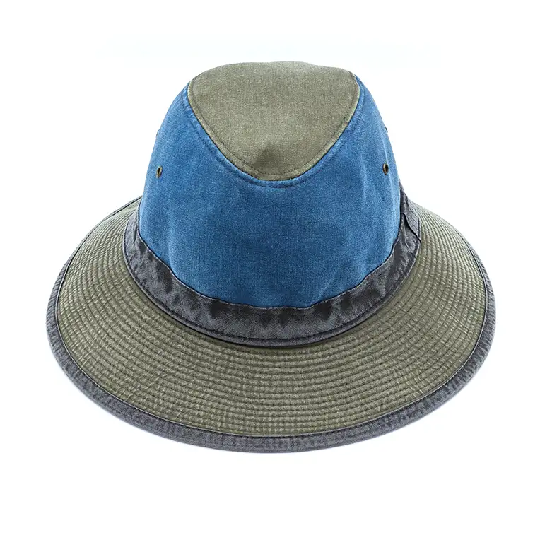 Sombrero Crambes – Tipo Safari Tricolor, 100% Algodón - Imagen 2