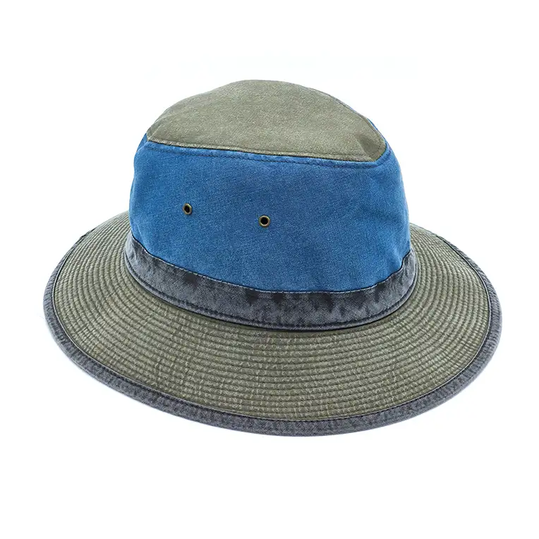 Sombrero Crambes – Tipo Safari Tricolor, 100% Algodón - Imagen 3