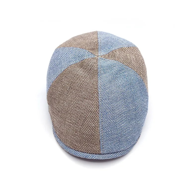 Gorra Marone de algodón y lino - Imagen 2