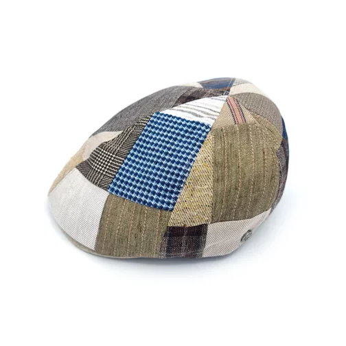 Gorra Beirets patchwork de lino y algodón