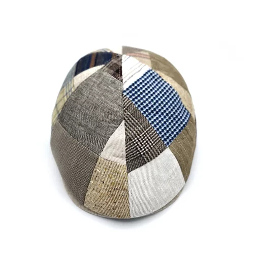 Gorra Beirets patchwork de lino y algodón