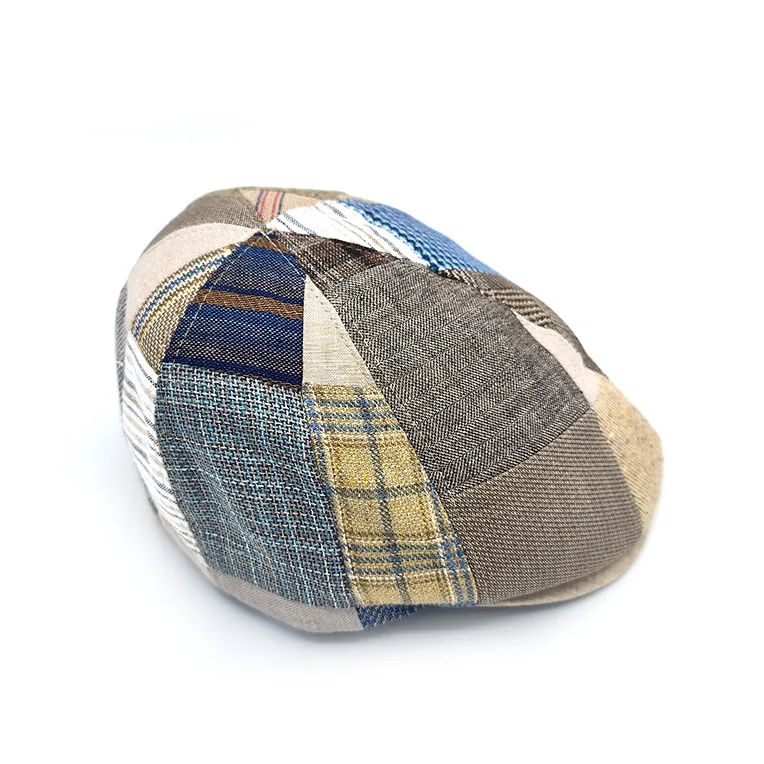 Gorra Beirets patchwork de lino y algodón - Imagen 3