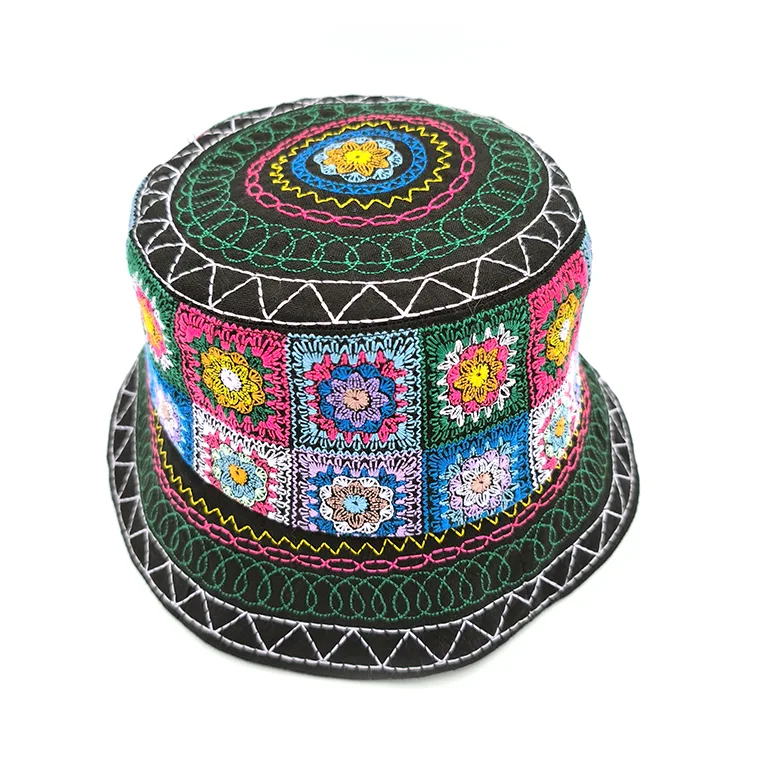 sombrero lino bordado original
