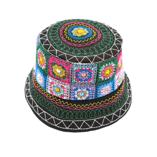 Sombrero Angiolo Frasconi de lino bordado