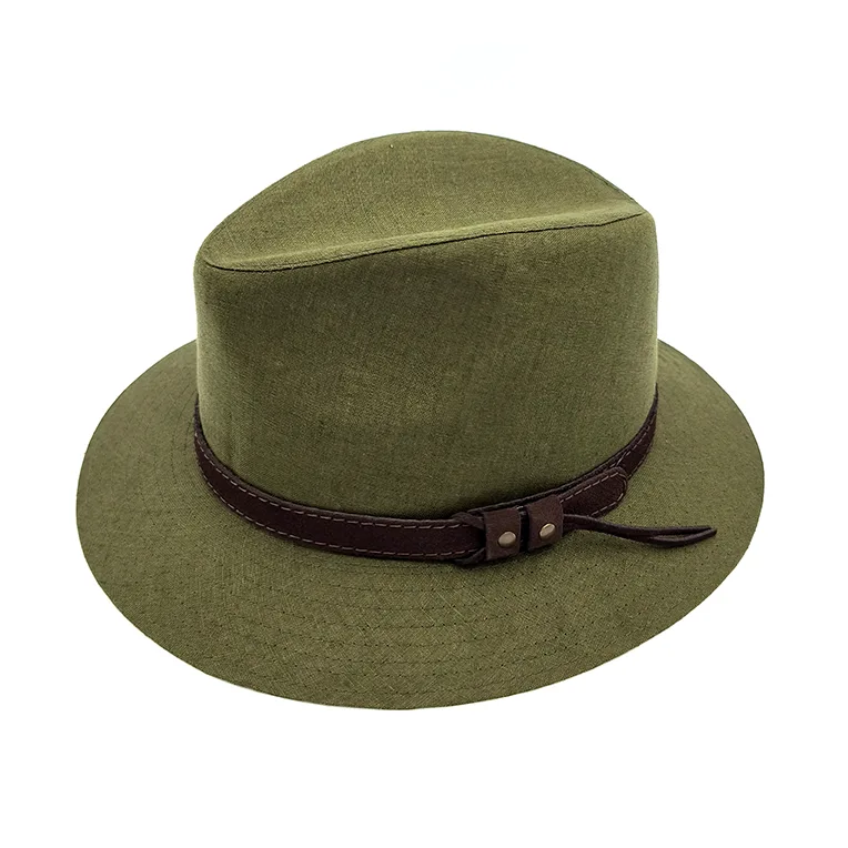 sombrero de lino hombre elegante verano