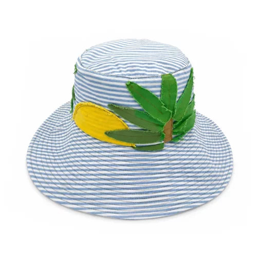 Sombrero Angiolo Frasconi de algodón a rayas