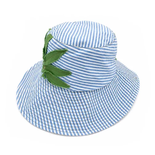 Sombrero Angiolo Frasconi de algodón a rayas