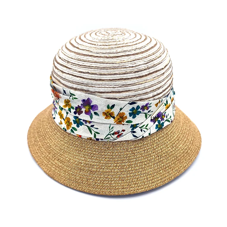 sombrero mujer con reductor floral