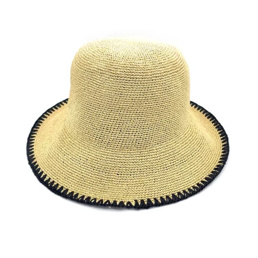 Sombrero de paja toyo Seeberger para mujer