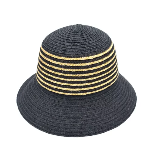 Sombrero de paja Seeberger franjas